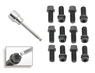 Mr. Gasket 3420G Mr. Gasket Header Bolts - 3/8-16 x 3/4 Inch Hex & Socket Head - Black Oxide Mr. Gasket 3420G Mr. Gasket Header Bolts - 3/8-16 x 3/4 Inch Hex & Socket Head - Black Oxide