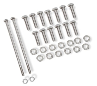 Mr. Gasket 60850G OIL PAN BOLT SET - GM LS - SS