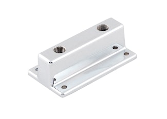 Mr. Gasket 6150MRG FUEL BLOCK,CHROME 2 OUTLET