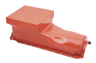 Mr. Gasket 7606G LP OIL PAN BBC ORNG 65-90