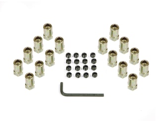 Mr. Gasket 920G ROCKER ARM NUTS 3/8 GOLD