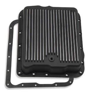 Mr. Gasket 9797BMRG Mr. Gasket Transmission Oil Pan - Black Aluminum Mr. Gasket 9797BMRG Mr. Gasket Transmission Oil Pan - Black Aluminum