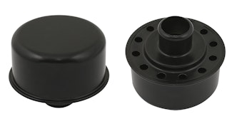 Mr. Gasket 9810BP BREATHER PUSH ON FLAT BLK