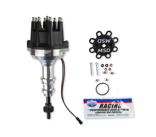MSD Performance 857951 Dist.Ford302,ProBllt,Sml Blck Cap,STL GR