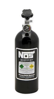 NOS 14730BNOS BOTTLE, 5 LB., W/SUPER HI-FLO, BLACK