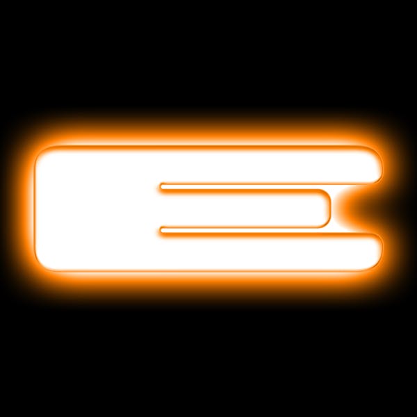 Oracle Lighting 3140-E-005 Universal Illuminated LED Letter Badges - Matte White Surface Finish - E