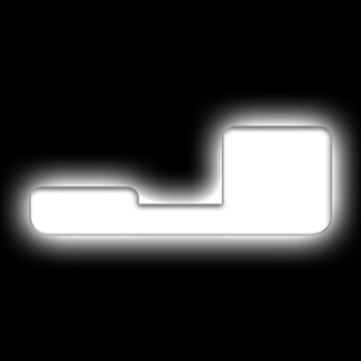 Oracle Lighting 3140-J-001 Universal Illuminated LED Letter Badges - Matte White Surface Finish - J