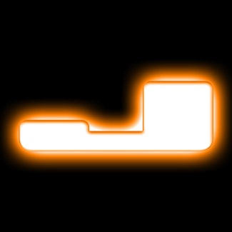 Oracle Lighting 3140-J-005 Universal Illuminated LED Letter Badges - Matte White Surface Finish - J