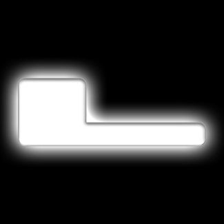 Oracle Lighting 3140-L-001 Universal Illuminated LED Letter Badges - Matte White Surface Finish - L
