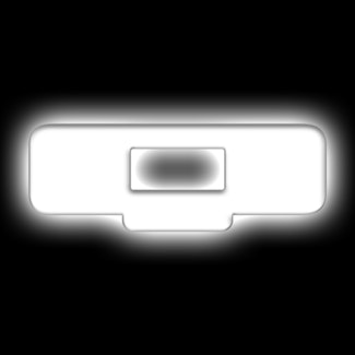 Oracle Lighting 3140-Q-001 Universal Illuminated LED Letter Badges - Matte White Surface Finish - Q