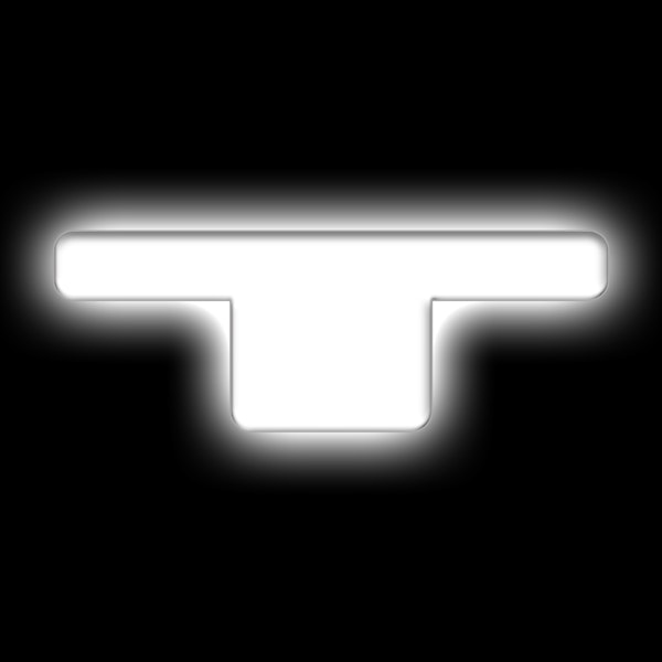 Oracle Lighting 3140-T-001 Universal Illuminated LED Letter Badges - Matte White Surface Finish - T