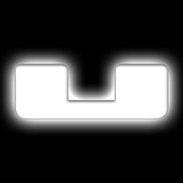 Oracle Lighting 3140-U-001 Universal Illuminated LED Letter Badges - Matte White Surface Finish - U