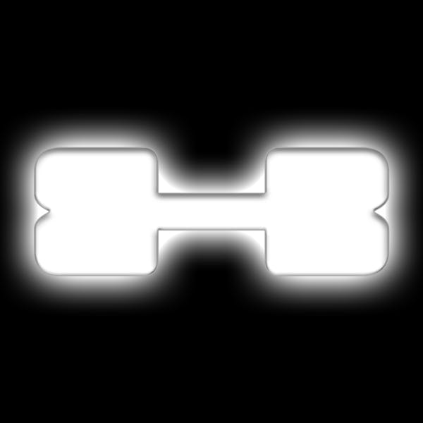 Oracle Lighting 3140-X-001 Universal Illuminated LED Letter Badges - Matte White Surface Finish - X