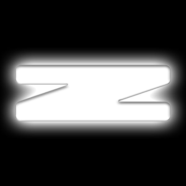 Oracle Lighting 3140-Z-001 Universal Illuminated LED Letter Badges - Matte White Surface Finish - Z