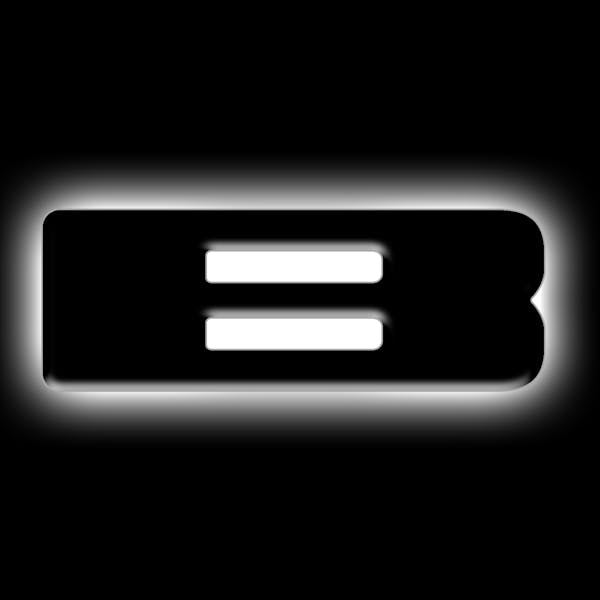 Oracle Lighting 3141-B-001 Universal Illuminated LED Letter Badges - Matte Black Surface Finish - B