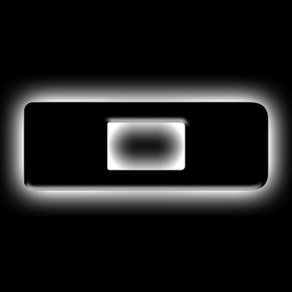 Oracle Lighting 3141-D-001 Universal Illuminated LED Letter Badges - Matte Black Surface Finish - D