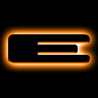 Oracle Lighting 3141-E-005 Universal Illuminated LED Letter Badges - Matte Black Surface Finish - E