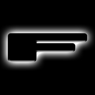 Oracle Lighting 3141-F-001 Universal Illuminated LED Letter Badges - Matte Black Surface Finish - F