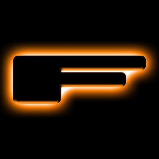 Oracle Lighting 3141-F-005 Universal Illuminated LED Letter Badges - Matte Black Surface Finish - F