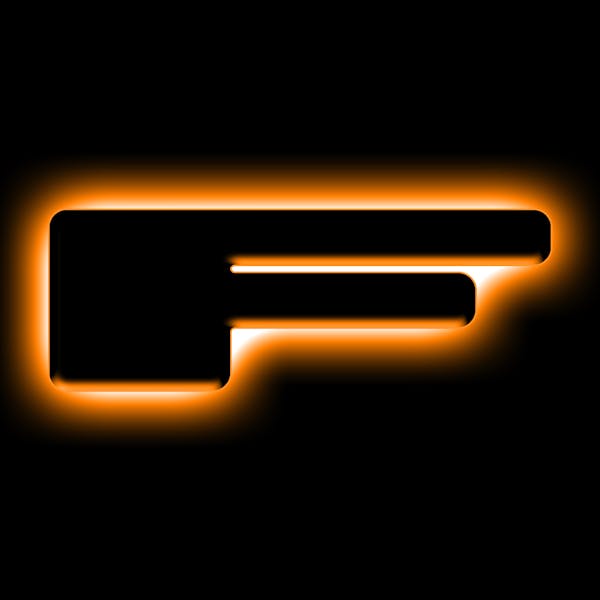 Oracle Lighting 3141-F-005 Universal Illuminated LED Letter Badges - Matte Black Surface Finish - F