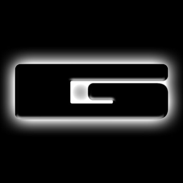 Oracle Lighting 3141-G-001 Universal Illuminated LED Letter Badges - Matte Black Surface Finish - G
