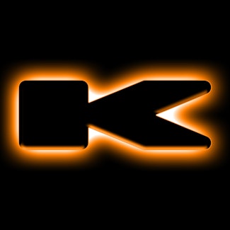 Oracle Lighting 3141-K-005 Universal Illuminated LED Letter Badges - Matte Black Surface Finish - K