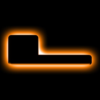 Oracle Lighting 3141-L-005 Universal Illuminated LED Letter Badges - Matte Black Surface Finish - L
