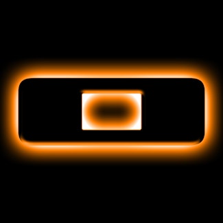 Oracle Lighting 3141-O-005 Universal Illuminated LED Letter Badges - Matte Black Surface Finish - O