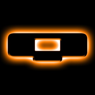 Oracle Lighting 3141-Q-005 Universal Illuminated LED Letter Badges - Matte Black Surface Finish - Q