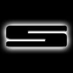 Oracle Lighting 3141-S-001 Universal Illuminated LED Letter Badges - Matte Black Surface Finish - S