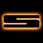 Oracle Lighting 3141-S-005 Universal Illuminated LED Letter Badges - Matte Black Surface Finish - S