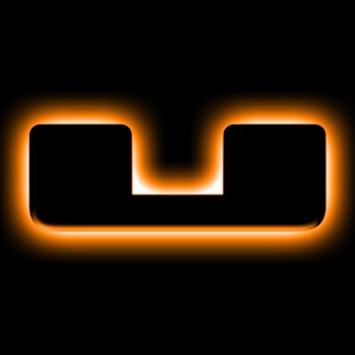 Oracle Lighting 3141-U-005 Universal Illuminated LED Letter Badges - Matte Black Surface Finish - U