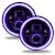 Oracle Lighting 5769J-332 7in. High Powered LED Headlights (Pair) - Dynamic ColorSHIFT®