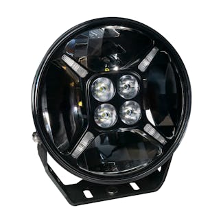 Oracle Lighting 2917-023 9 Multifunction 120W LED Spotlight ? Round Post Mount