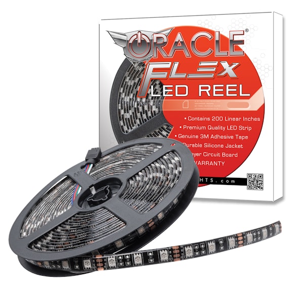 Oracle Lighting 4223-001 Exterior Black Flex LED Spool - White