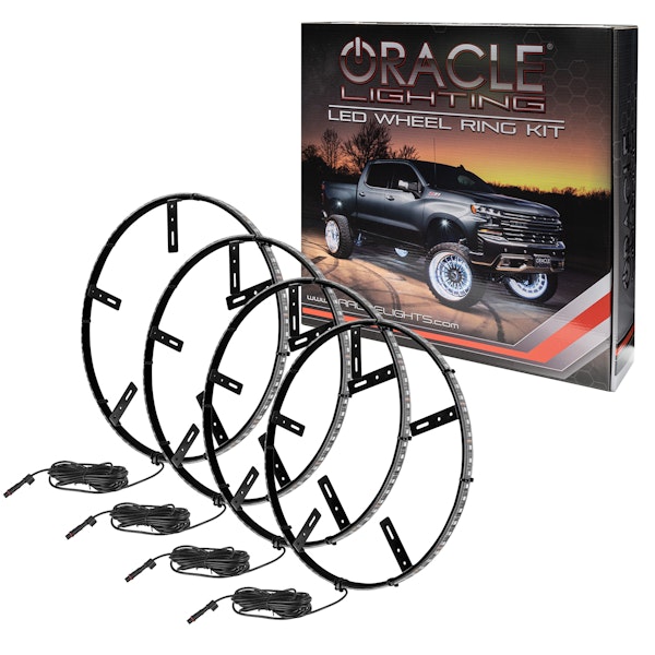 Oracle Lighting 4228-001 LED Illuminated Wheel Rings - Double LED - White