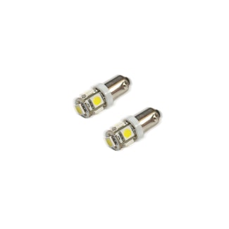 Oracle Lighting 4904-001 BA9S 5 LED 3 Chip Bayonet Bulbs (Pair) - White