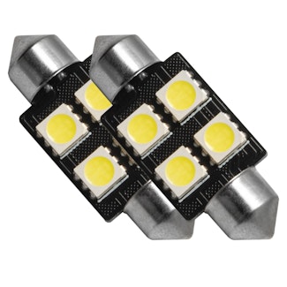 Oracle Lighting 5205-001 37MM 4 LED 3-Chip Festoon Bulbs (Pair) - Cool White