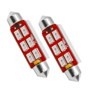 Oracle Lighting 5207-004 44MM 6 LED 3-Chip Festoon Bulbs (Pair) - Green