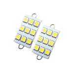 Oracle Lighting 5209-001 44MM 6 LED 3 Chip - Loop Festoon Bulbs (Pair) - White