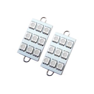 Oracle Lighting 5209-003 44MM 6 LED 3 Chip - Loop Festoon Bulbs (Pair) - Red