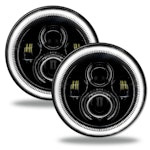Oracle Lighting 5769-001 7" High Powered LED Headlights - Black Bezel