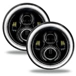 Oracle Lighting 5769-001 7" High Powered LED Headlights - Black Bezel