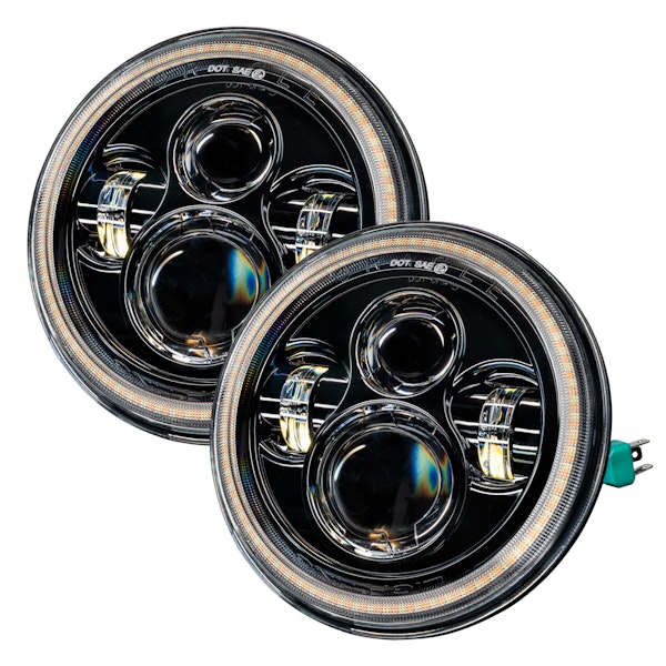 Oracle Lighting 5769-123 7" High Powered LED Headlights - w/Switchback LED