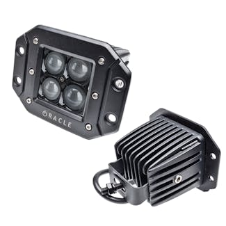 Oracle Lighting 5813-001 Black Series - 7D 3" 20W Flush LED Square Spot/Flood Light