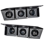 Oracle Lighting 5890-001 Ford Bronco Triple LED Fog Light Kit for Steel Bumper