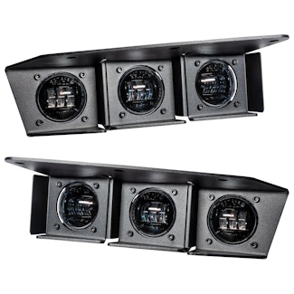 Oracle Lighting 5890-001 Ford Bronco Triple LED Fog Light Kit for Steel Bumper