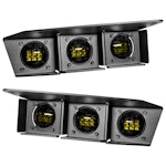 Oracle Lighting 5890-006 Ford Bronco Triple LED Fog Light Kit for Steel Bumper