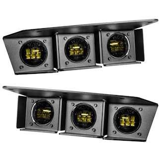 Oracle Lighting 5890-006 Ford Bronco Triple LED Fog Light Kit for Steel Bumper
