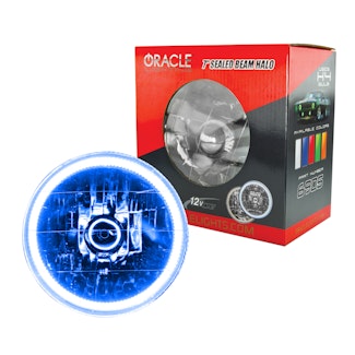 Oracle Lighting 6905-002 Pre-Installed Lights 7 IN. Sealed Beam - Blue Halo